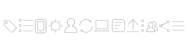 Arista Pro Icons Hairline  Free Fonts Download