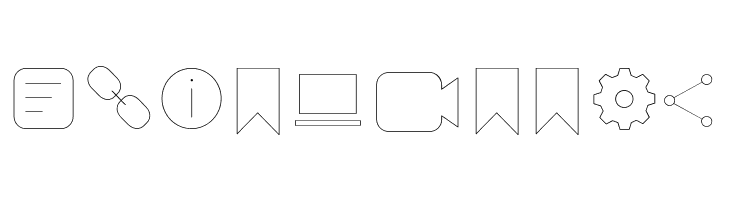 Arista Pro Icons Hairline  Free Fonts Download
