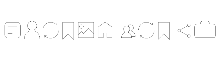 Arista Pro Icons Hairline  Free Fonts Download