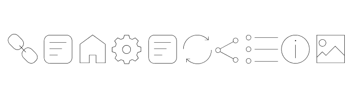 Arista Pro Icons Hairline  Free Fonts Download