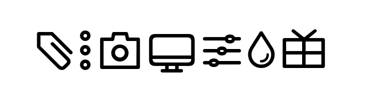 Arista Pro Icons Light  Free Fonts Download