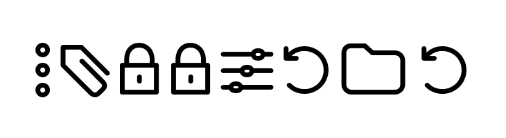 Arista Pro Icons Light  Free Fonts Download