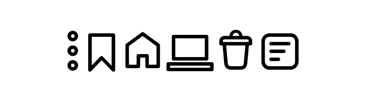 Arista Pro Icons Light  Free Fonts Download