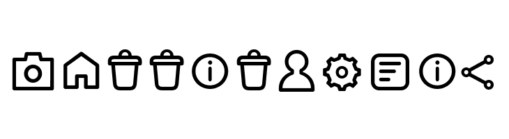 Arista Pro Icons Light  Free Fonts Download