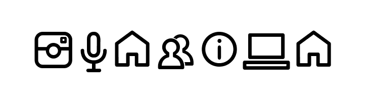 Arista Pro Icons Light  Free Fonts Download