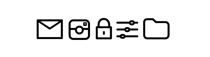 Arista Pro Icons Light  Free Fonts Download