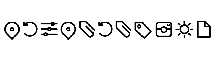 Arista Pro Icons Light  Free Fonts Download