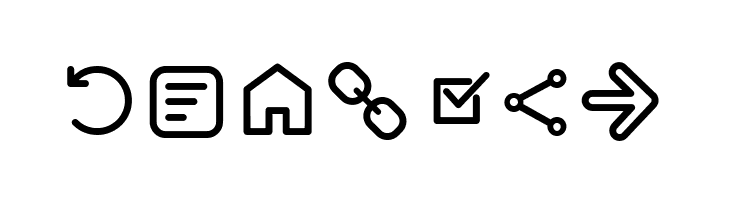 Arista Pro Icons Light  Free Fonts Download