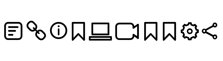 Arista Pro Icons Light  Free Fonts Download