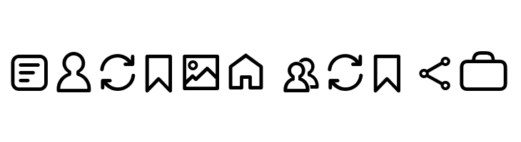 Arista Pro Icons Light  Free Fonts Download