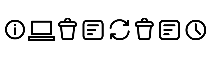 Arista Pro Icons Light  Free Fonts Download