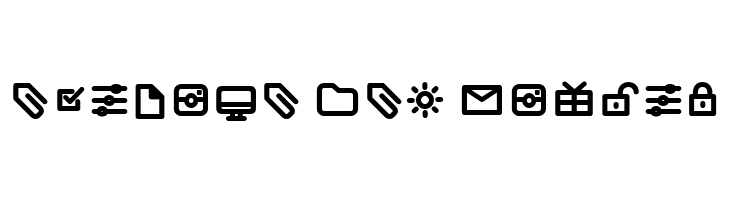 Arista Pro Icons SemiBold  Free Fonts Download