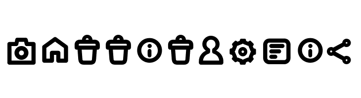 Arista Pro Icons SemiBold  Free Fonts Download