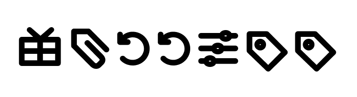 Arista Pro Icons SemiBold  Free Fonts Download