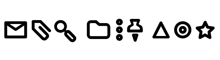 Arista Pro Icons SemiBold  Free Fonts Download