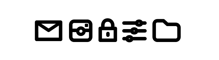 Arista Pro Icons SemiBold  Free Fonts Download