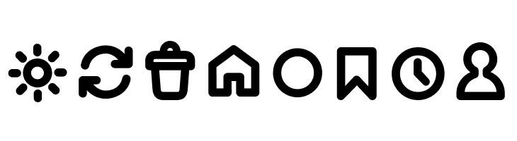 Arista Pro Icons SemiBold  Free Fonts Download