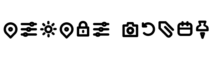 Arista Pro Icons SemiBold  Free Fonts Download