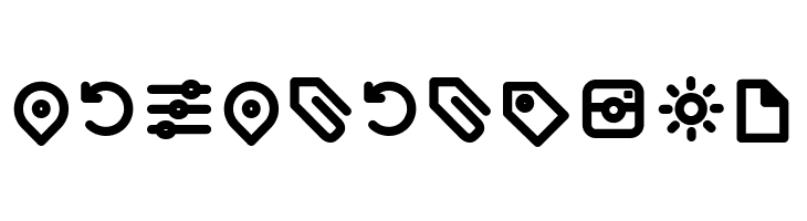 Arista Pro Icons SemiBold  Free Fonts Download