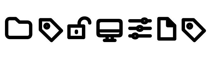 Arista Pro Icons SemiBold  Free Fonts Download