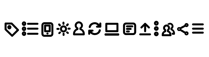Arista Pro Icons SemiBold  Free Fonts Download