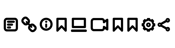 Arista Pro Icons SemiBold  Free Fonts Download