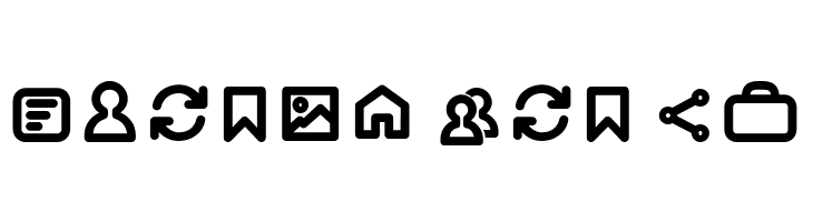 Arista Pro Icons SemiBold  Free Fonts Download