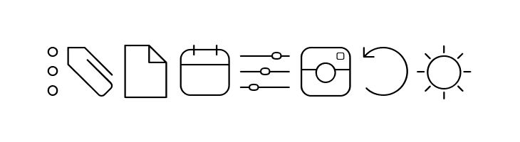 Arista Pro Icons Thin  Free Fonts Download