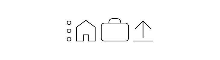 Arista Pro Icons Thin  Free Fonts Download