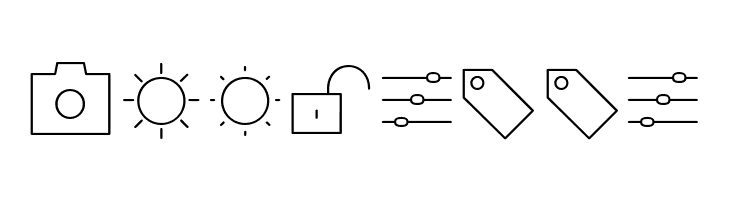 Arista Pro Icons Thin  Free Fonts Download