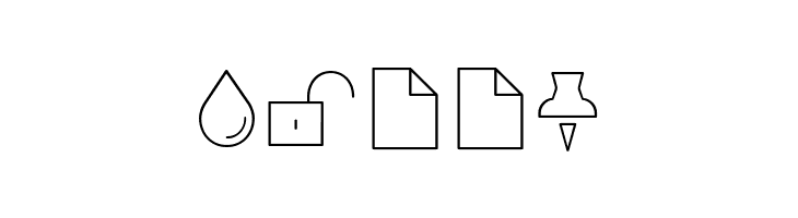 Arista Pro Icons Thin  Free Fonts Download