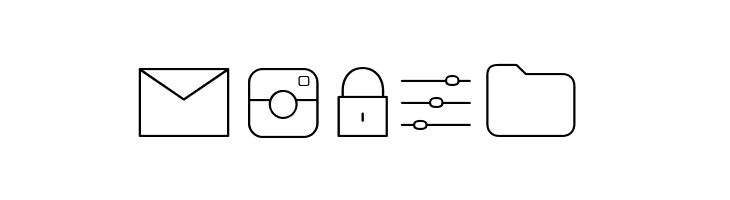 Arista Pro Icons Thin  Free Fonts Download