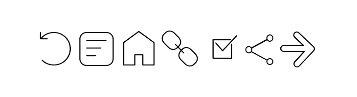 Arista Pro Icons Thin  Free Fonts Download