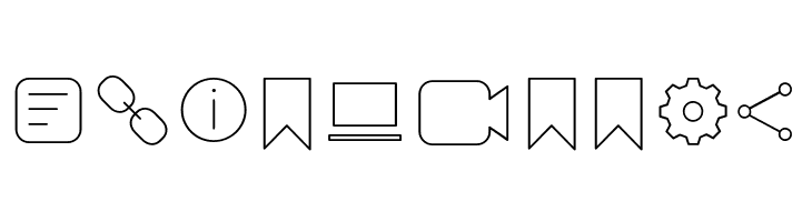 Arista Pro Icons Thin  Free Fonts Download
