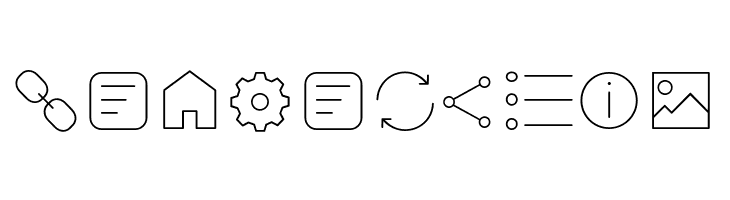 Arista Pro Icons Thin  Free Fonts Download