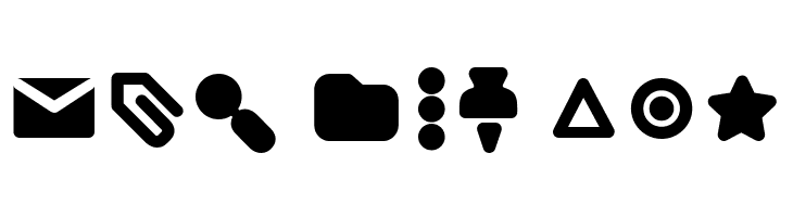 Arista Pro Icons Bold  Free Fonts Download