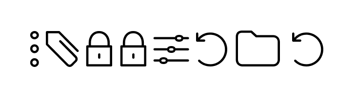 Arista Pro Icons ExtraLight  Free Fonts Download