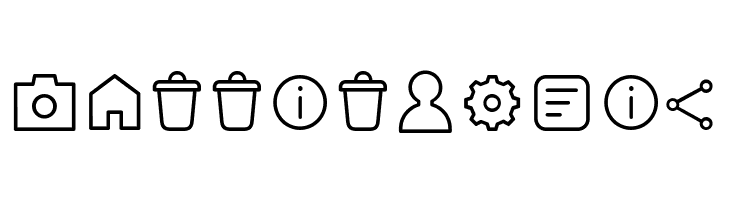 Arista Pro Icons ExtraLight  Free Fonts Download