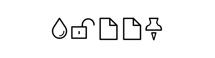 Arista Pro Icons ExtraLight  Free Fonts Download