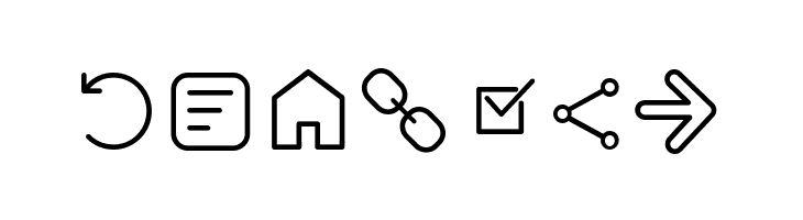 Arista Pro Icons ExtraLight  Free Fonts Download