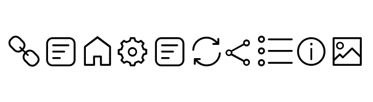 Arista Pro Icons ExtraLight  Free Fonts Download