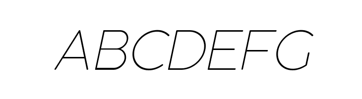 Coco Gothic Alternate UltLt Ita  Free Fonts Download