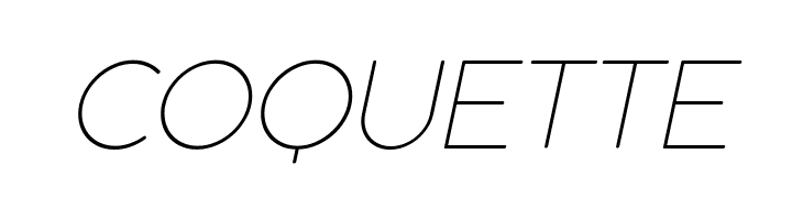 Coco Gothic Alternate UltLt Ita  Free Fonts Download