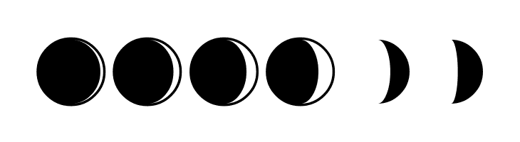 Moon-Phases  Free Fonts Download