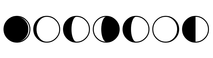 Moon-Phases  Free Fonts Download