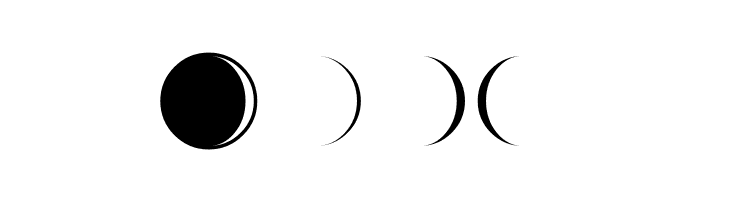 Moon-Phases  Free Fonts Download