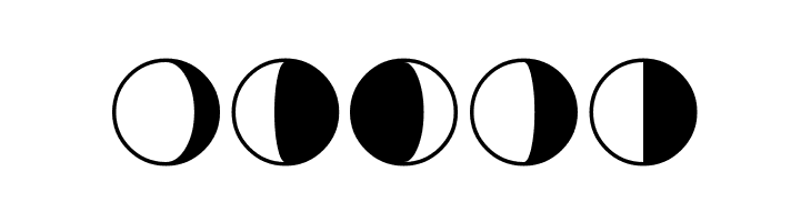 Moon-Phases  Free Fonts Download