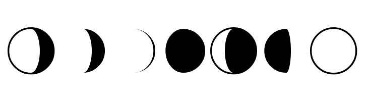 Moon-Phases  Free Fonts Download