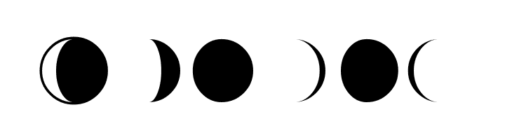 Moon-Phases  Free Fonts Download