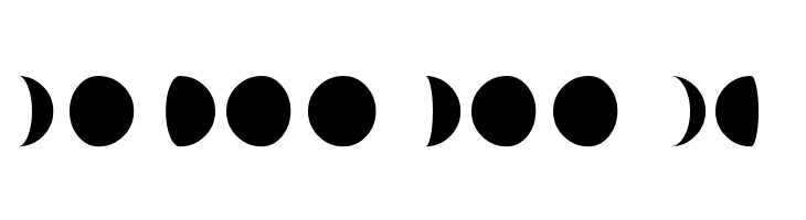 Moon-Phases  Free Fonts Download